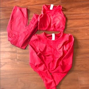 Adorable red set from Fabletics